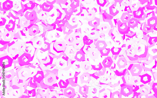 Light Purple, Pink vector texture with colorful hexagons.
