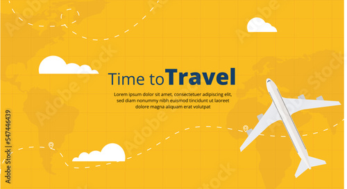 Travel vector banner.