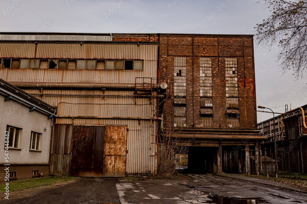 Interior Of Abandoned Building. Old industrial building Interior Of Abandoned Building. Old industrial building