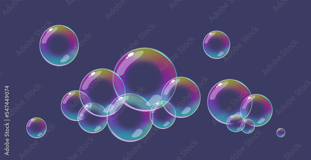 Bubbles on dark
