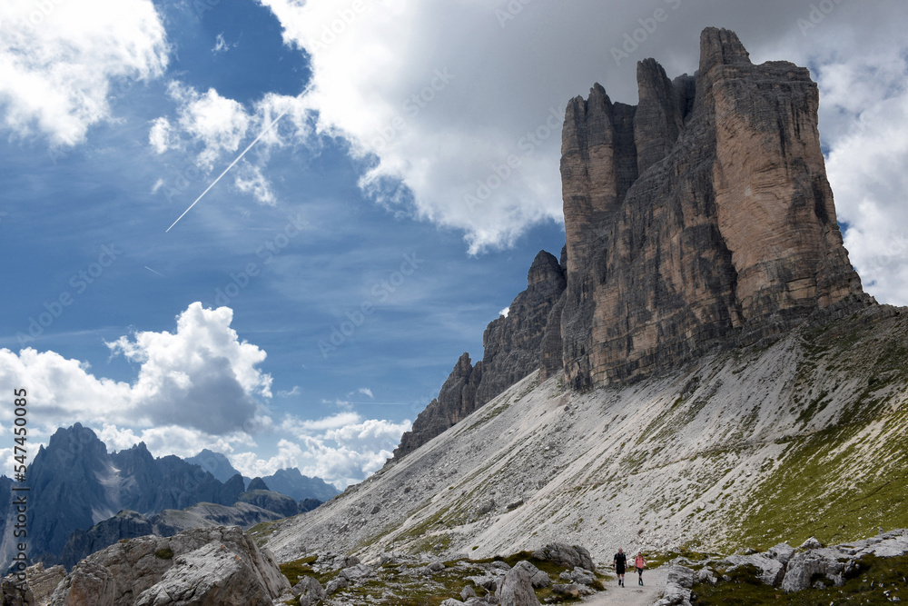 Three Peaks (Tre Cime) nature park - Dolomites UNESCO Heritage, Alps mountains, Italy