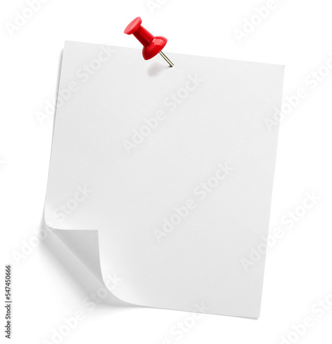paper message note reminder blank background office business push pin thumbtack clip needle pushpin