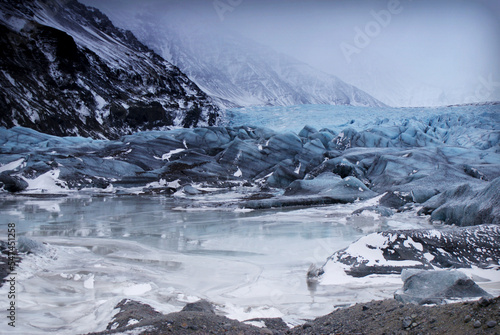 Skaftafell - Iceland's largest glacier, amazing winter landscape