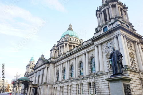 Belfast City Hall located in Donegall Square, Belfast, Northern Ireland