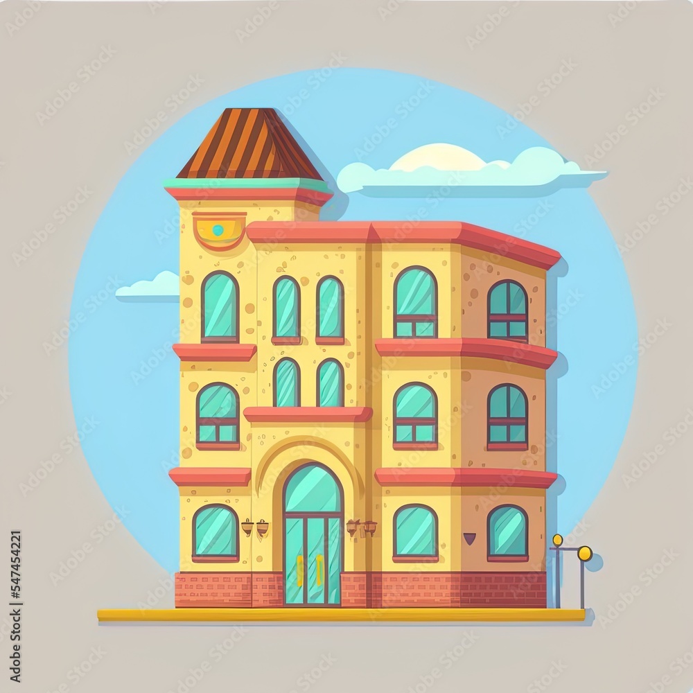 illustration Buildings Icon for your Project.