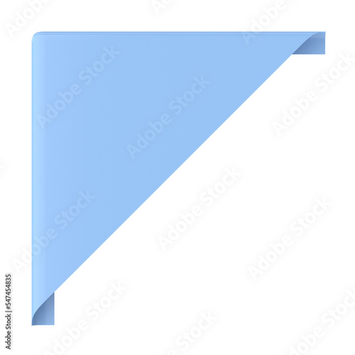 Free Download Corner tag. Corner label. 3D illustration. - GFXLoad