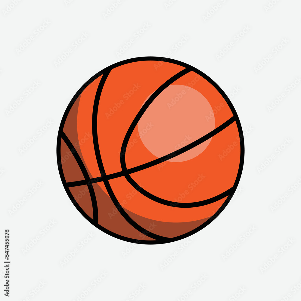Basketball Ball Icon. Sport Concept. - Vector