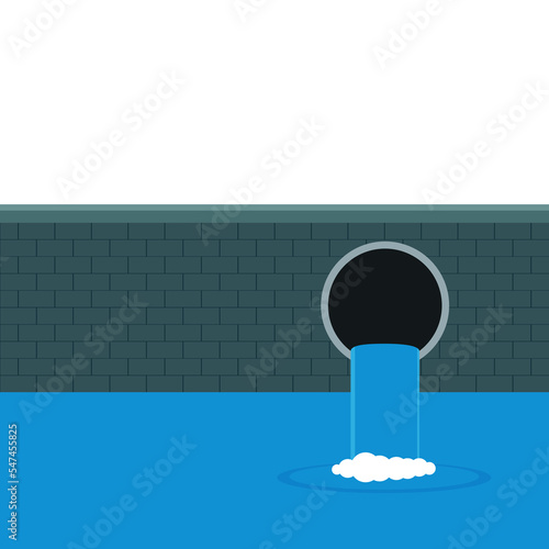 Drain vector. The drainage and sewer system is under the city.