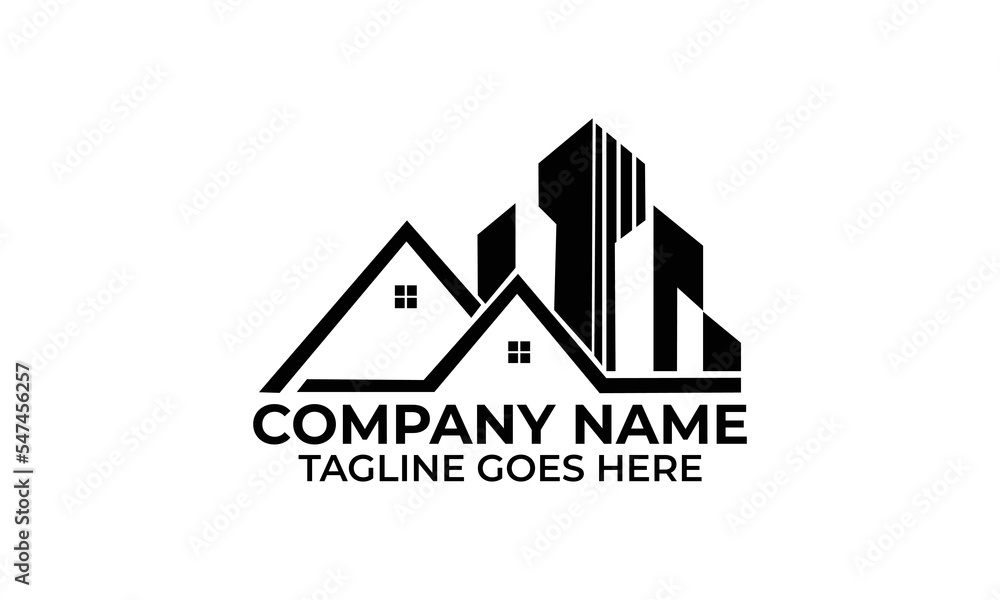 Title: Clean and Minimal Real Estate Logo Design For your Company