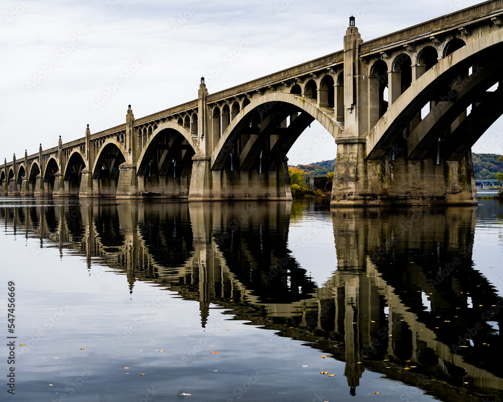 October 23, 2022 - Columbia, Pennsylvania - Veterans Memorial Bridge