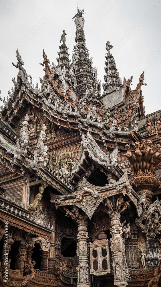 The temple of the truth in Pattaya, Thailand The temple of the truth in Pattaya, Thailand
