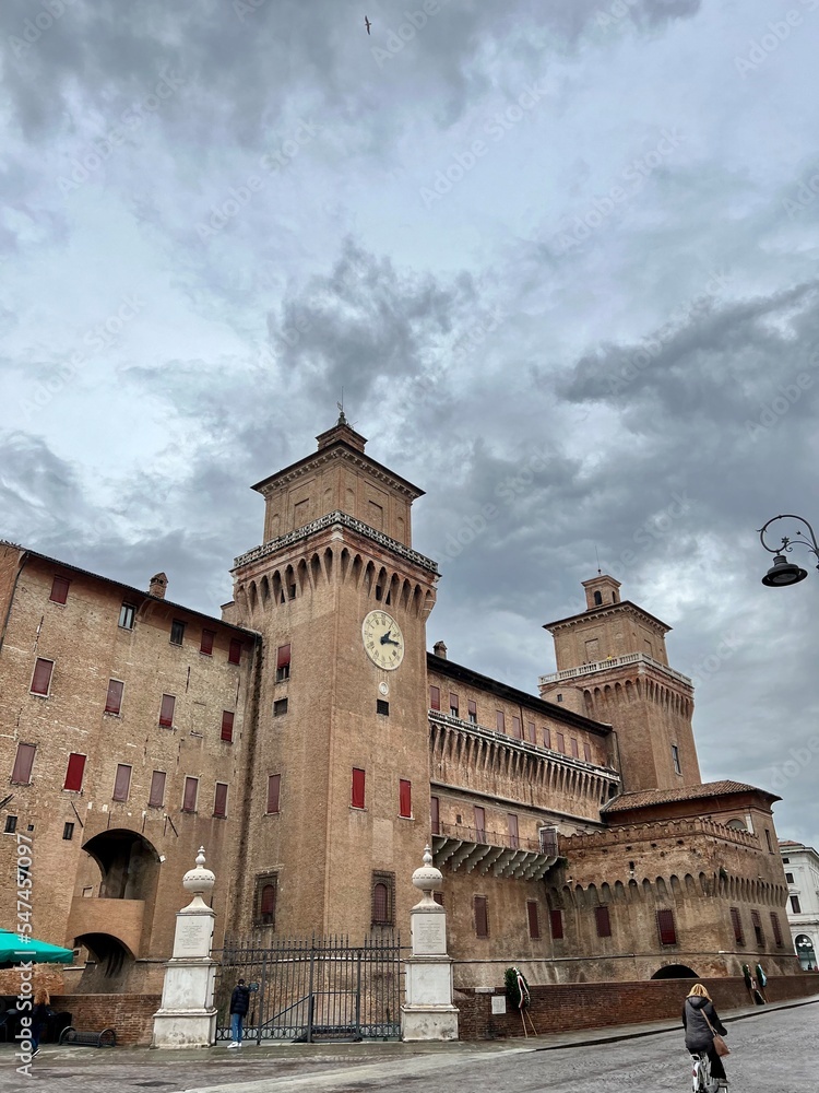 View of Castello Estense. Ferrara. Italy 