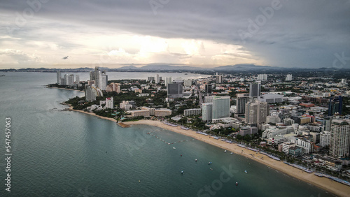 The aerial views of Pattaya in Thailand © Jakub