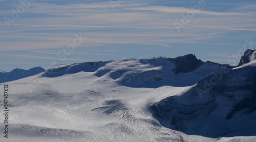 Wapta Icefield view at the summit of Caldron Peak