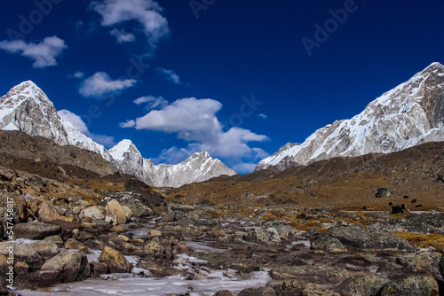 Everest Base Camp and Amadablam Trekking in the Himalayas of Solukhumbu,Nepal