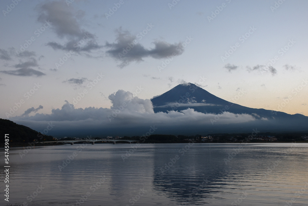View of Mt. Fuji at the Kawaguchiko lake