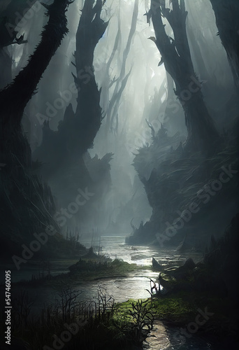 Obraz na plátně forêt marécageuse