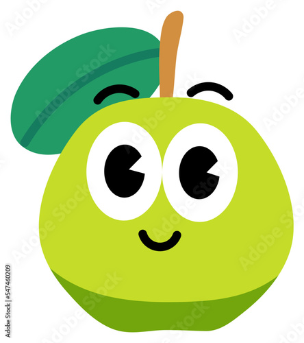Guava face cute with white stroke