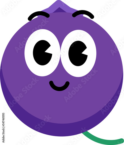 Blueberry face cute 