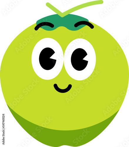 Coconut face cute 