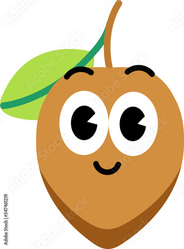 Sapodilla face cute 