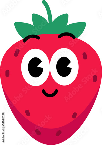 Strawberry face cute 