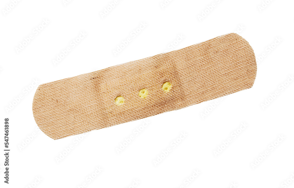 medical plaster isolated on white background with clipping path. Adhesive bandage medical equipment. First aid item. medical plaster isolated on white background with clipping path. Adhesive bandage medical equipment. First aid item.