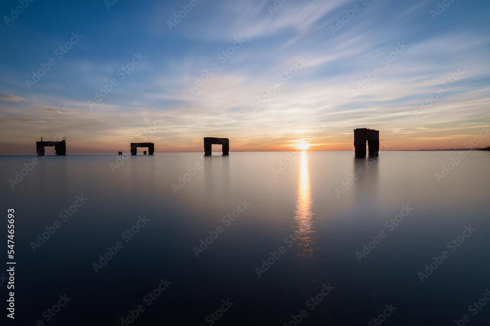 Obraz premium Fähranleger Eckwarderhörne