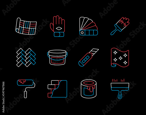 Home repair, remodelling, redecoration vector icon