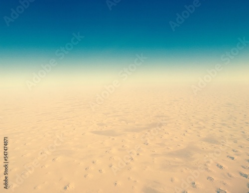 A flight above the most beautiful desert in the world  Sahara. It seem like a travel on another planet