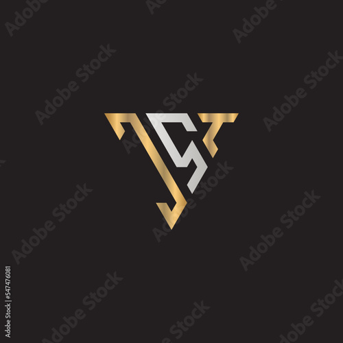 Print Latter Logo Design Vector Icon JST photo