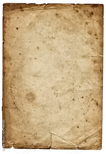 Aged isolated paper texture