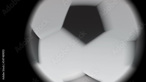 Shot Soccer Ball Football Transition Animation Loop