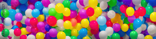 multi-colored balloon background