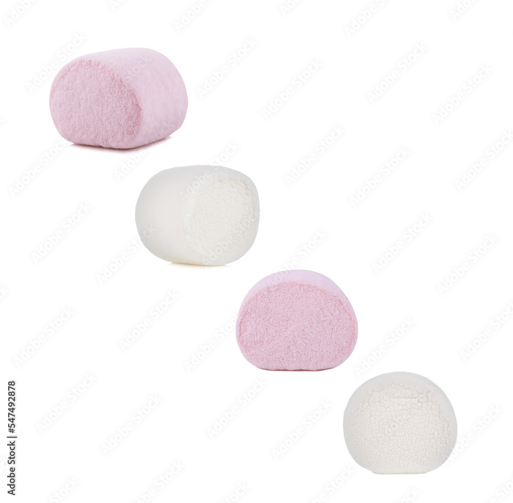 Marshmallows isolated on white background. Marshmallows isolated on white background.
