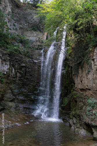 Fototapeta Naklejka Na Ścianę i Meble -  Waterfall in old Tiflis 