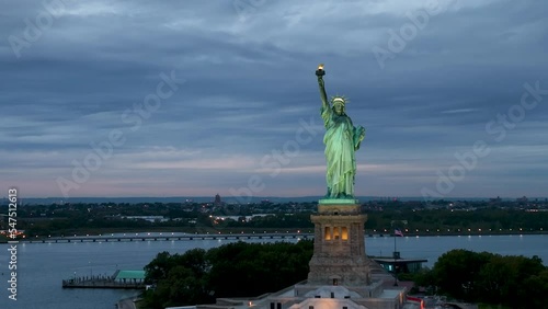 Dramatic Shot of the Statue of Liberty NYC