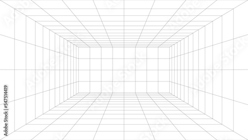 3D Wireframe grid