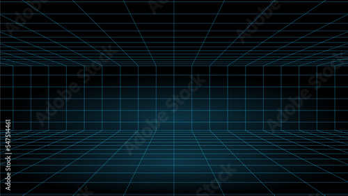 3D Wireframe grid