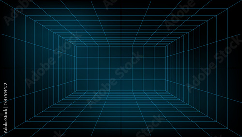 3D Wireframe grid