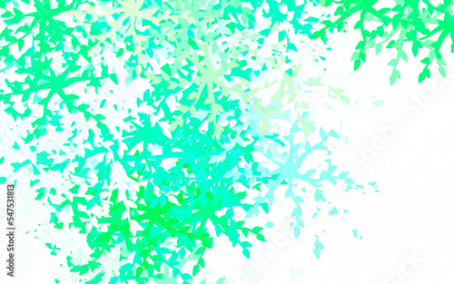 Light Green vector texture with abstract forms.