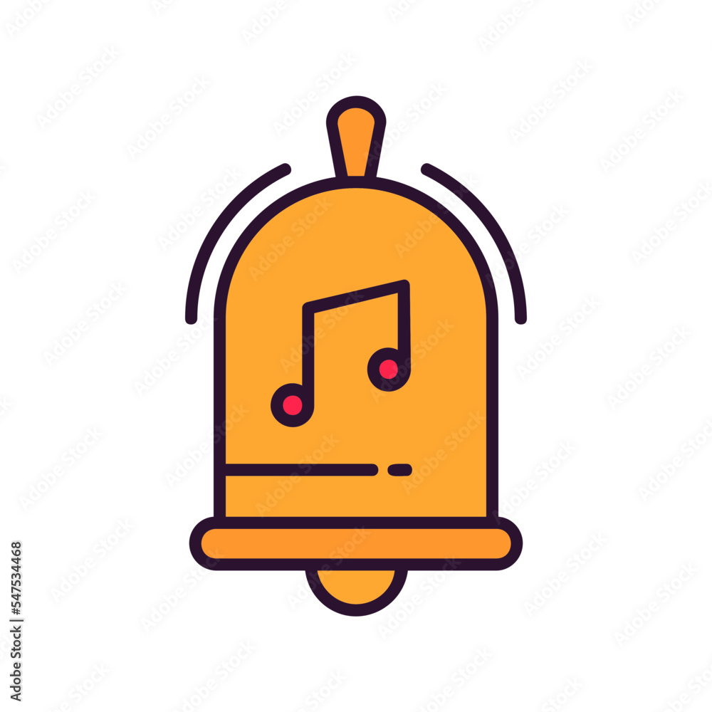 Obraz premium Musical Bell Icon