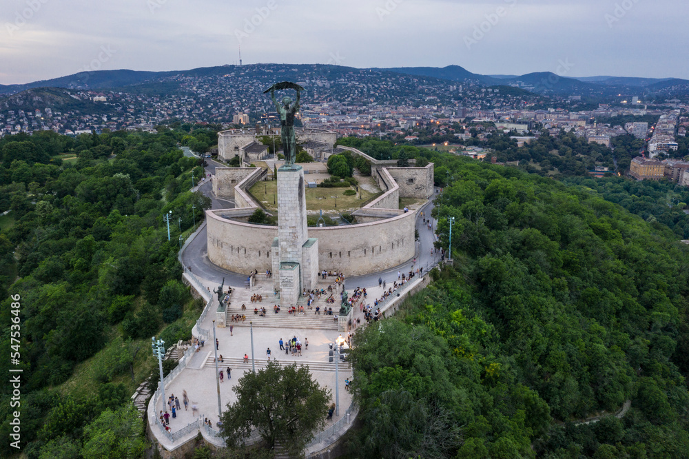 a touristic hill in the city center of budapest