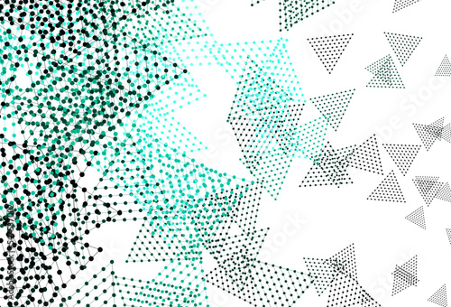 Wallpaper Mural Light Green vector pattern with polygonal style with circles. Torontodigital.ca