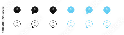Information icon. Info sign. Help symbols. Knowledge symbol. Vector sign.