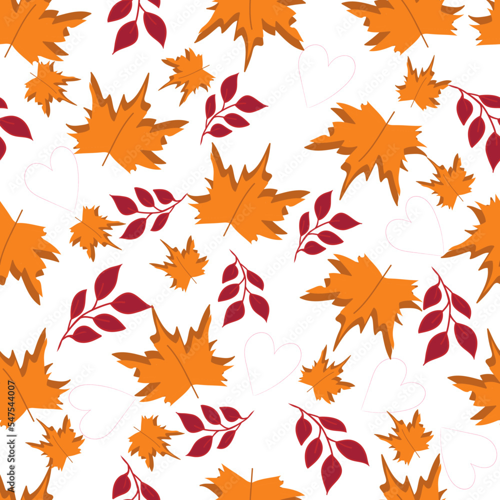 autumn leaves seamless pattern autumn leaves seamless pattern