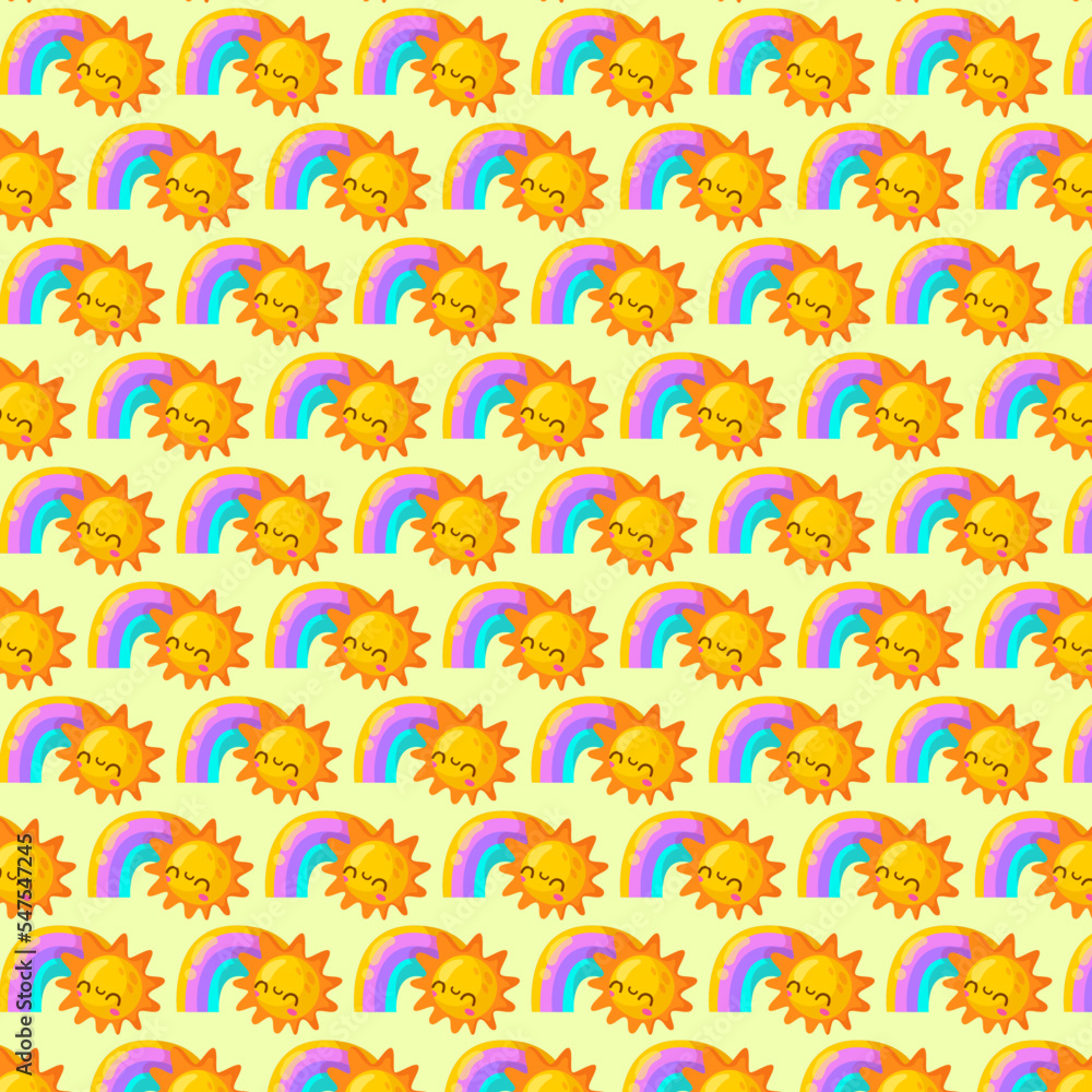 vector cute rainbow background concept vector cute rainbow background concept
