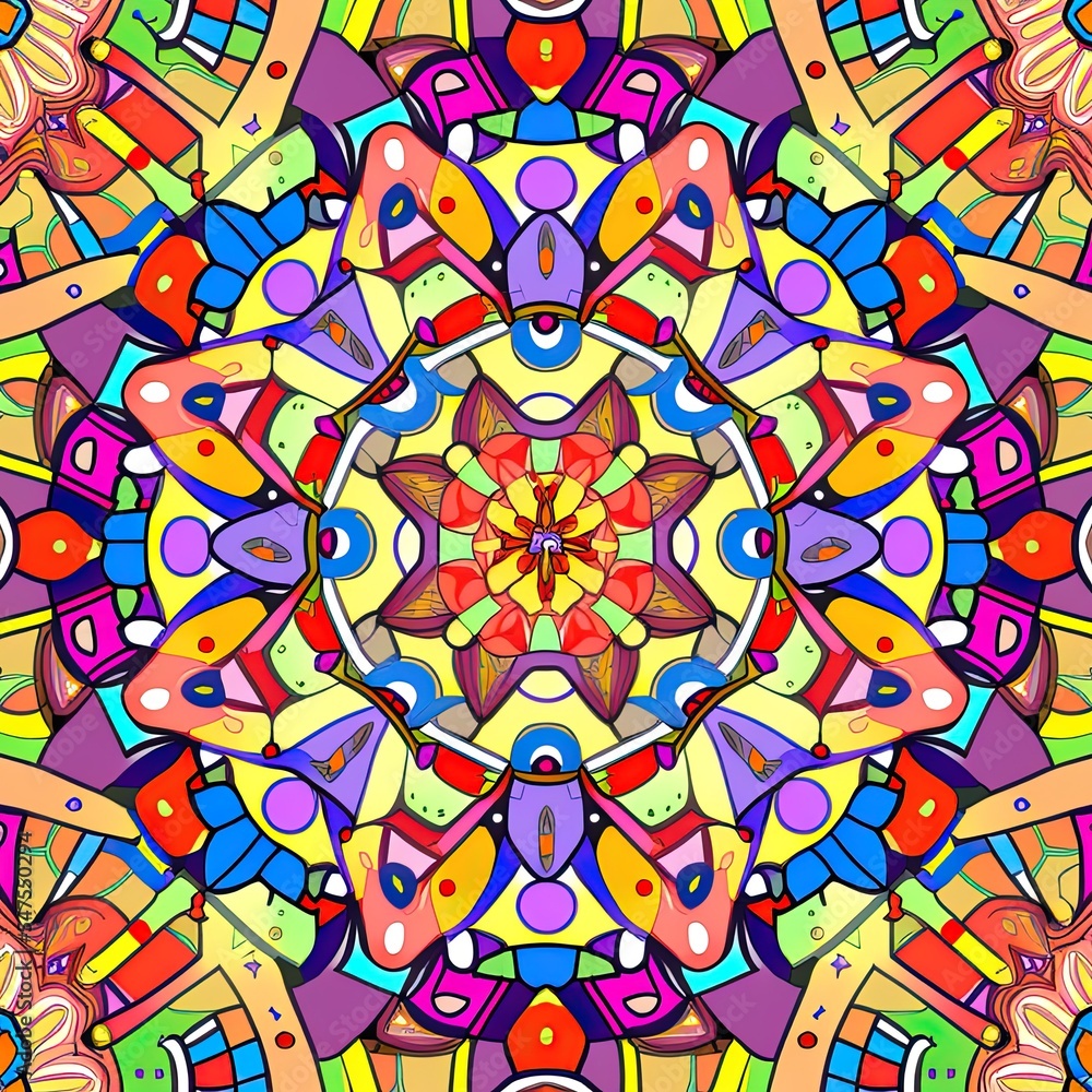 Obraz premium abstract kaleidoscope background