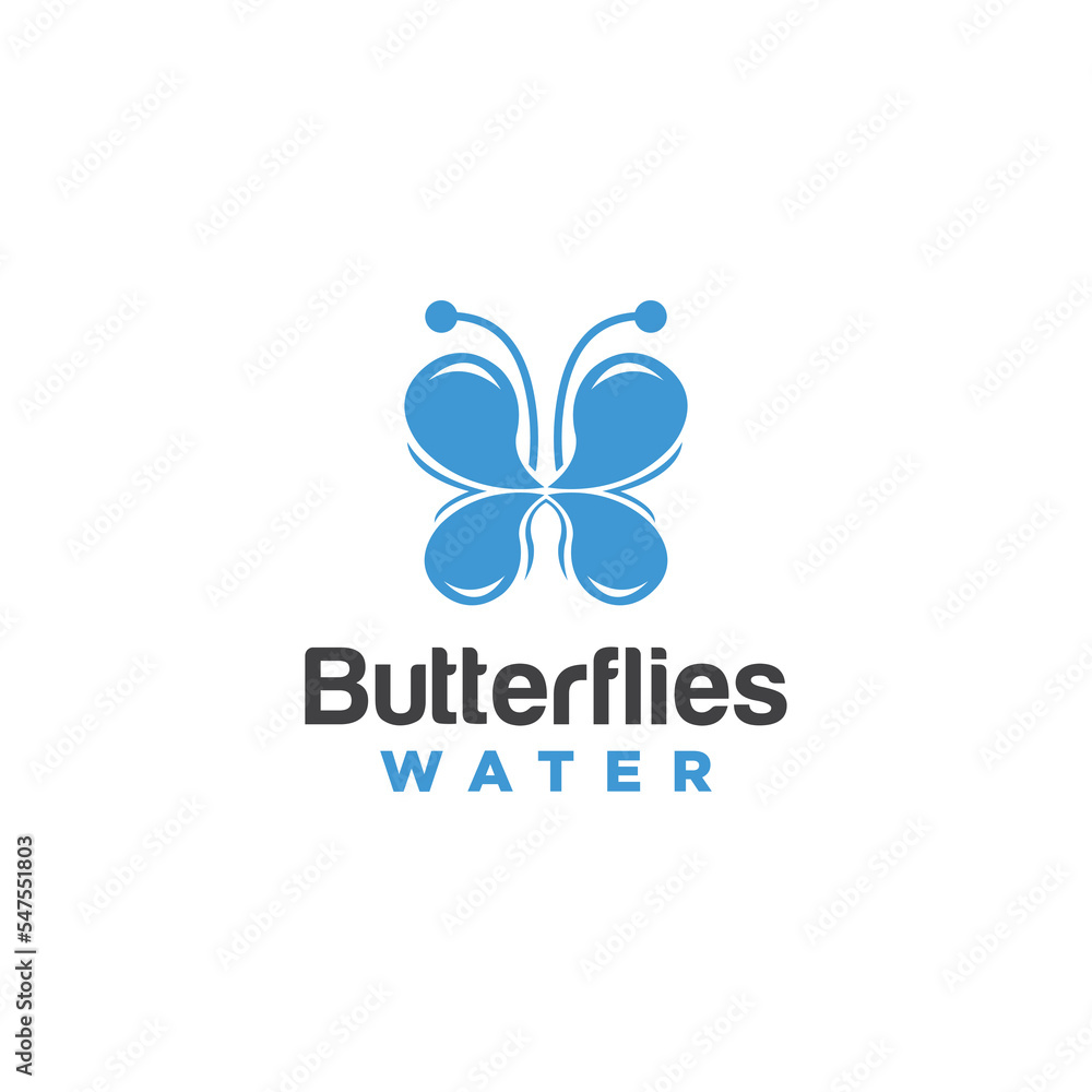 Logo Butterflies Water Logo Butterflies Water