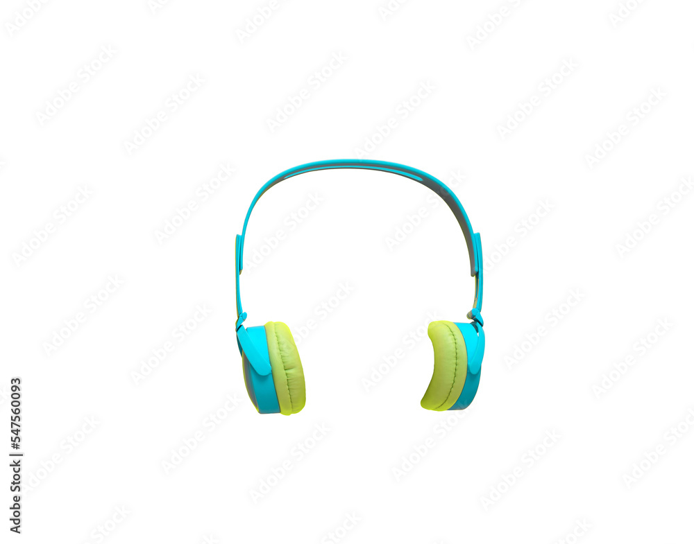 Wireless headphones isolated cutout Wireless headphones isolated cutout